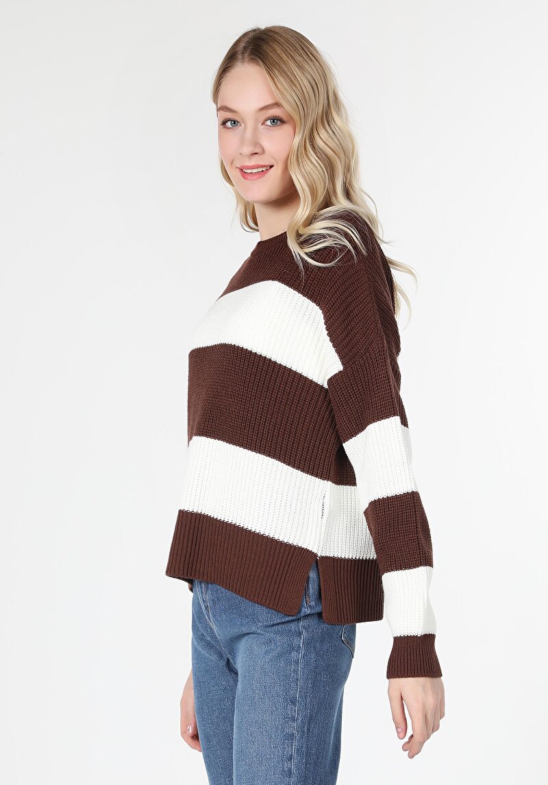 Afișați detalii pentru Pulover De Dama Maro Regular Fit  Cl1060295