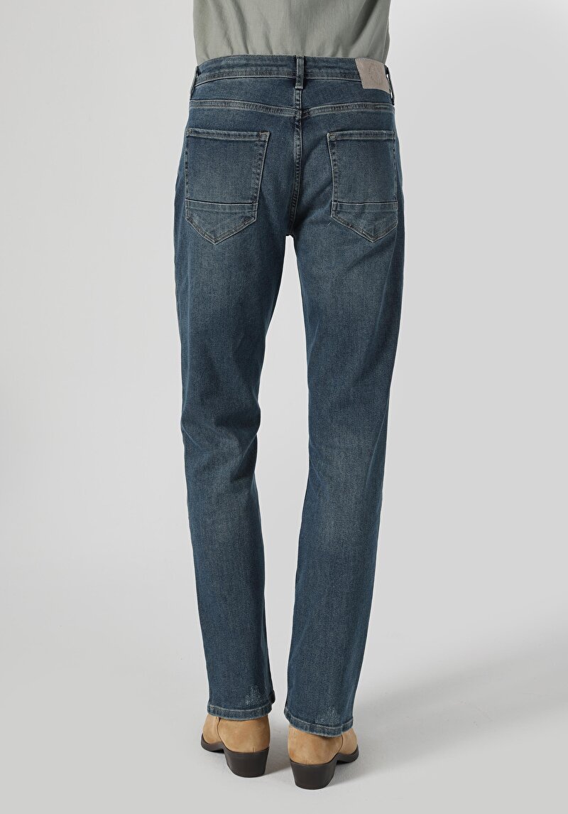 Afișați detalii pentru Pantaloni De Barbati Albastru Regular Fit 045 David Cl1063538