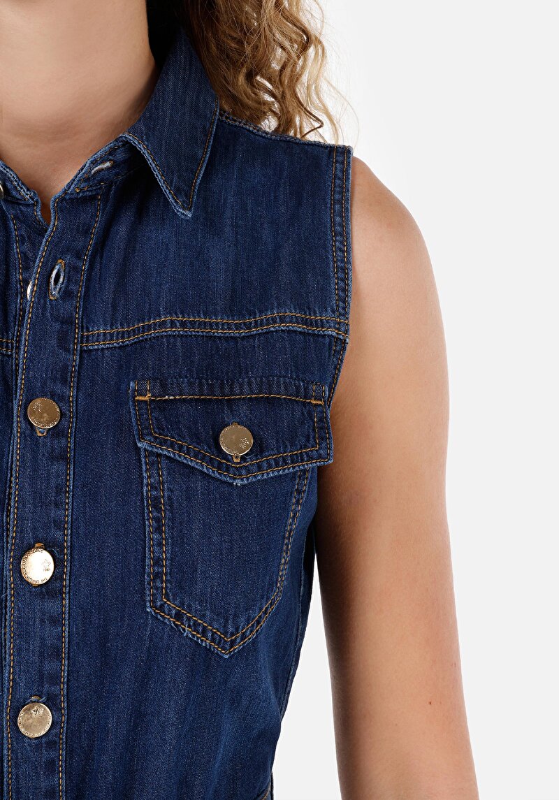 Afișați detalii pentru Global / Total De Dama Albastru Regular Fit  Cl1069640