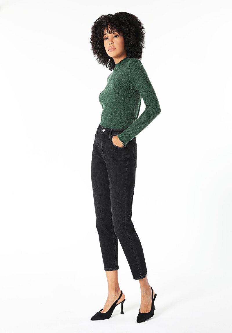 Imagine a Tricou Cu Maneca Lunga De Dama Verde Slim Fit  Cl1060309