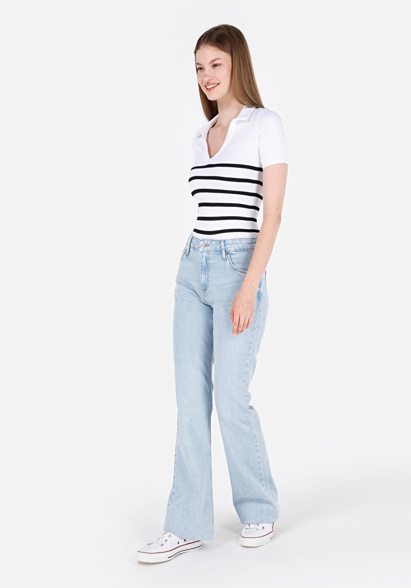 Imagine a Pantaloni De Dama Albastru Slim Fit Cl1069650