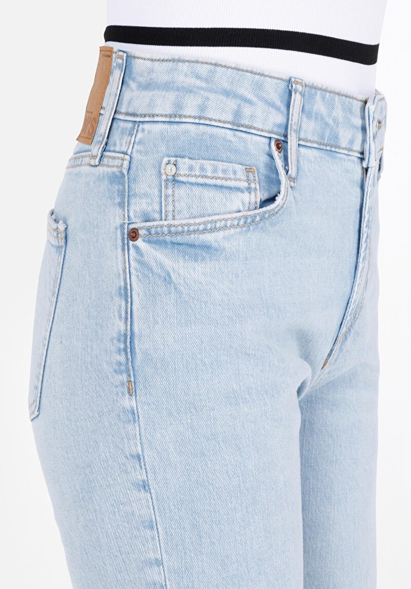 Afișați detalii pentru Pantaloni De Dama Albastru Slim Fit  Cl1069650