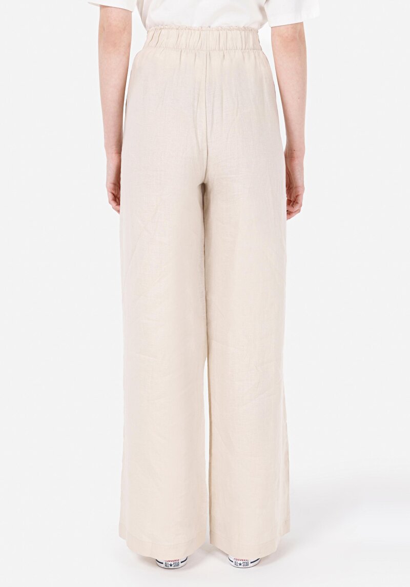 Afișați detalii pentru Pantaloni De Dama Ecru Regular Fit  Cl1068233