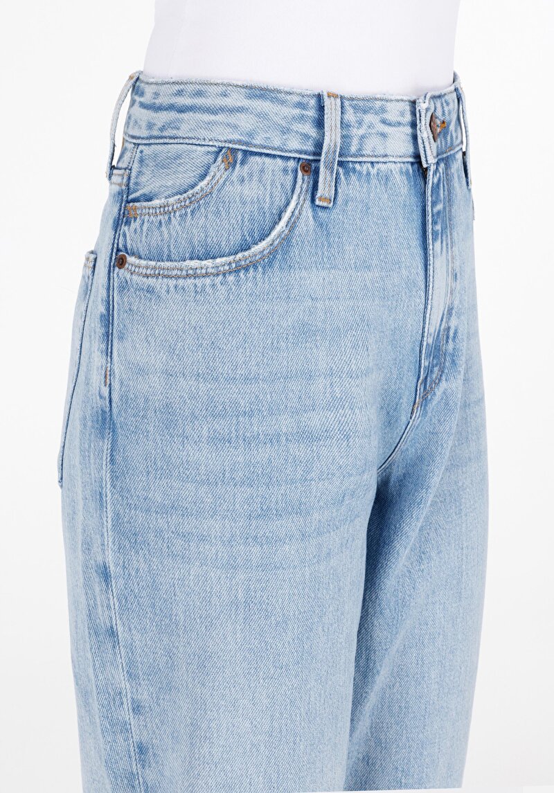 Afișați detalii pentru Pantaloni De Dama Albastru Boyfriend Fit 893 Julia Cl1069669