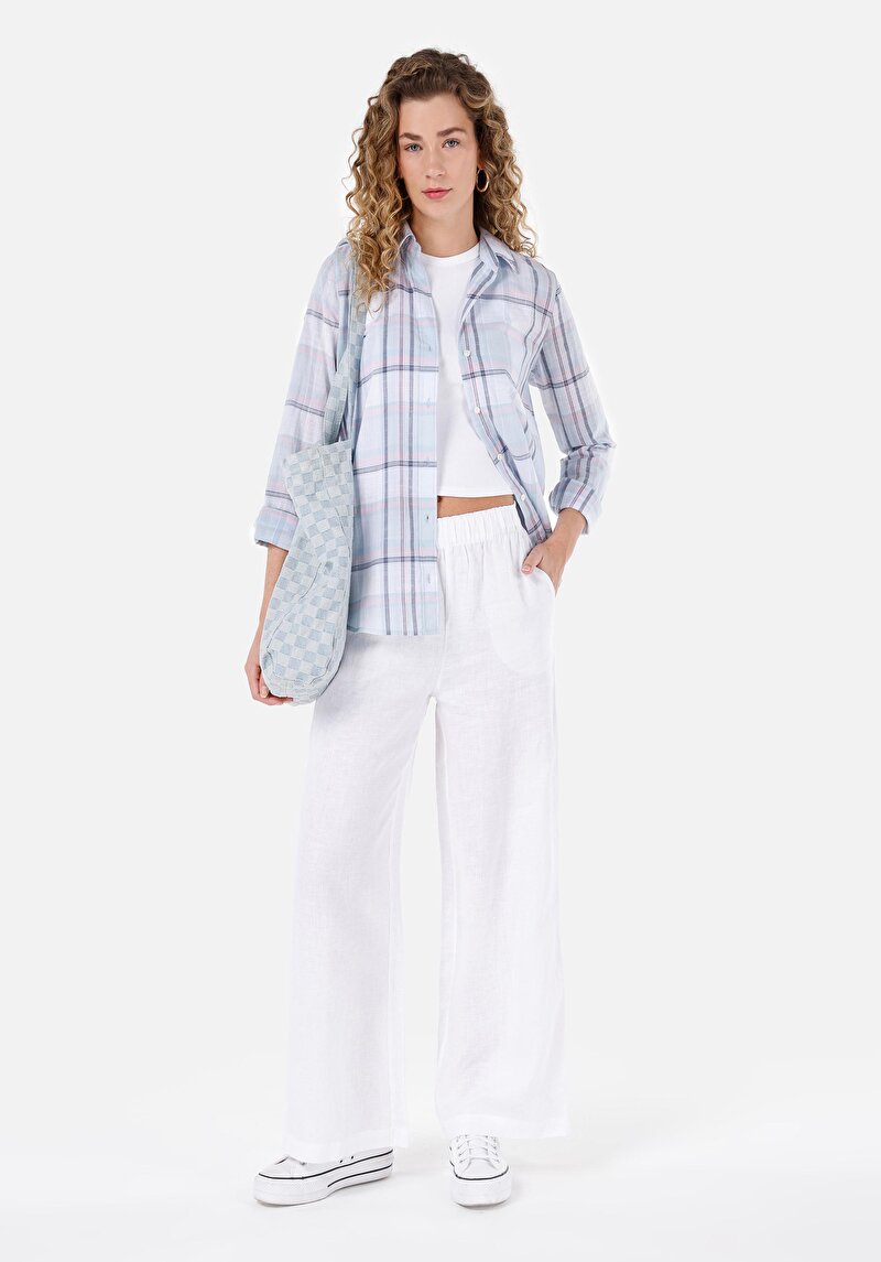 Imagine a Pantaloni De Dama Alb Regular Fit  Cl1068233