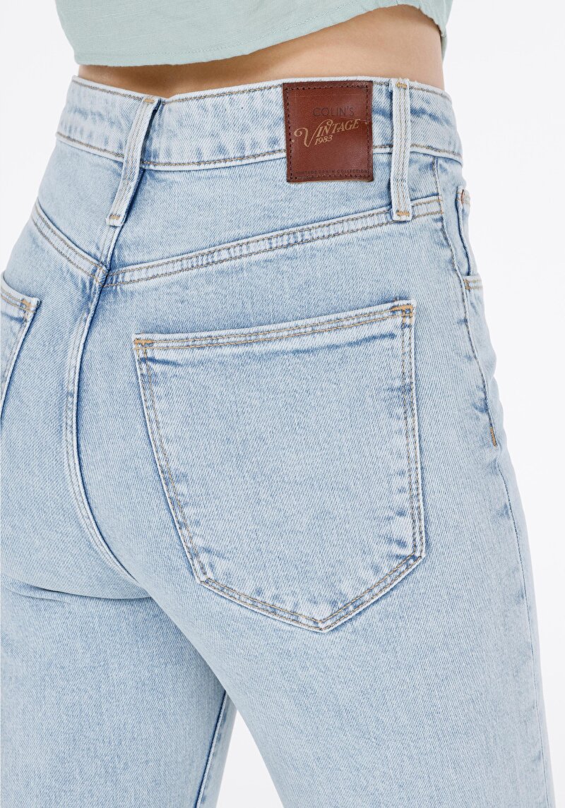 Afișați detalii pentru Pantaloni De Dama Albastru Slim Fit 797 Adel Cl1069671