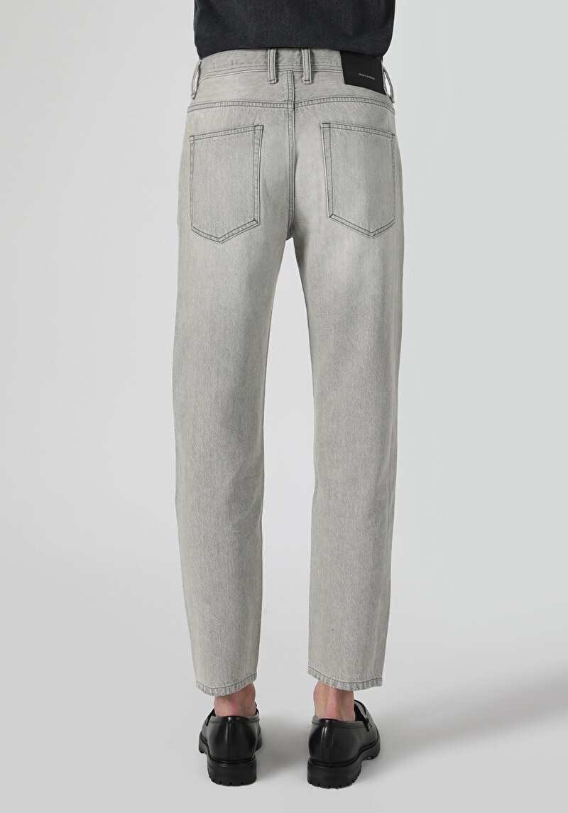 Afișați detalii pentru Blugi Gri Pentru Bărbați Cu Talie Dreaptă