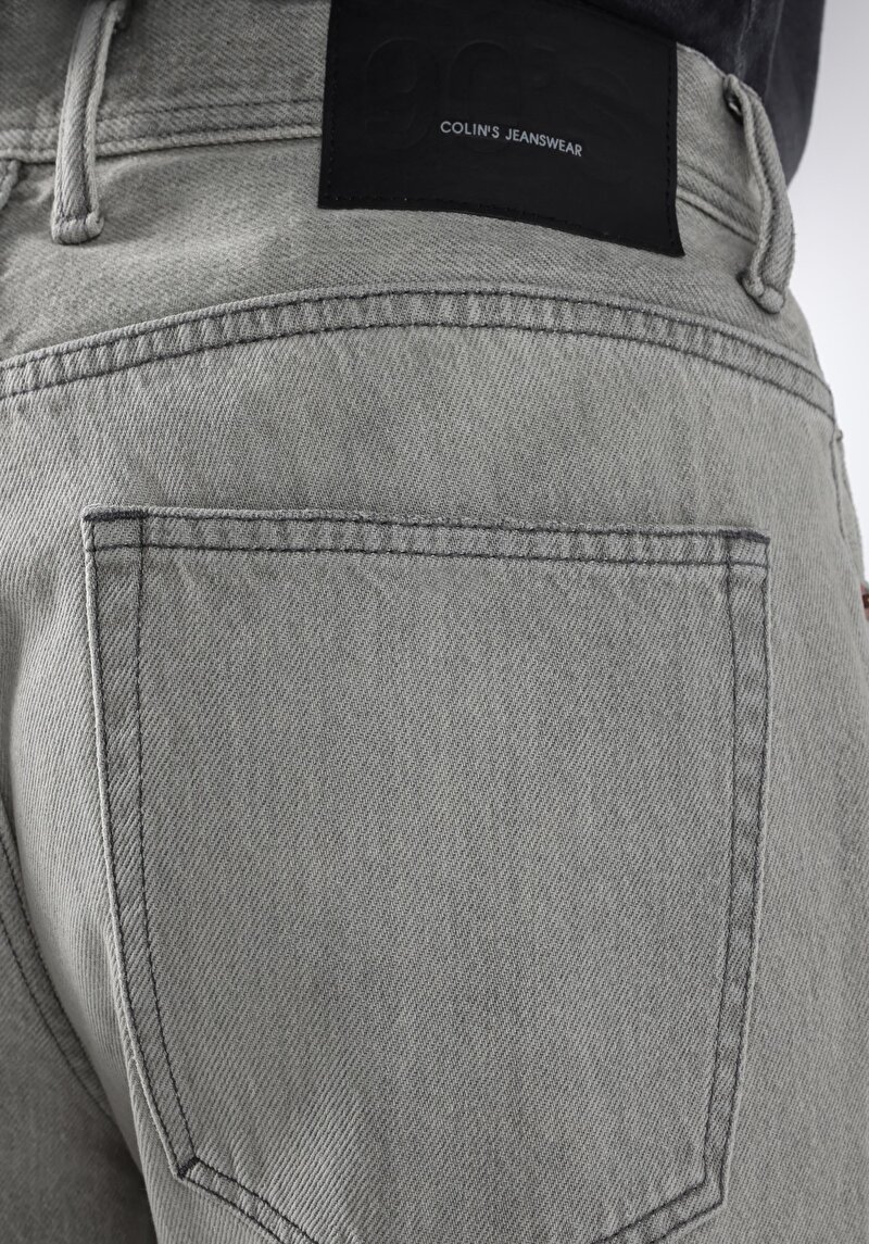 Afișați detalii pentru Blugi Gri Pentru Bărbați Cu Talie Dreaptă