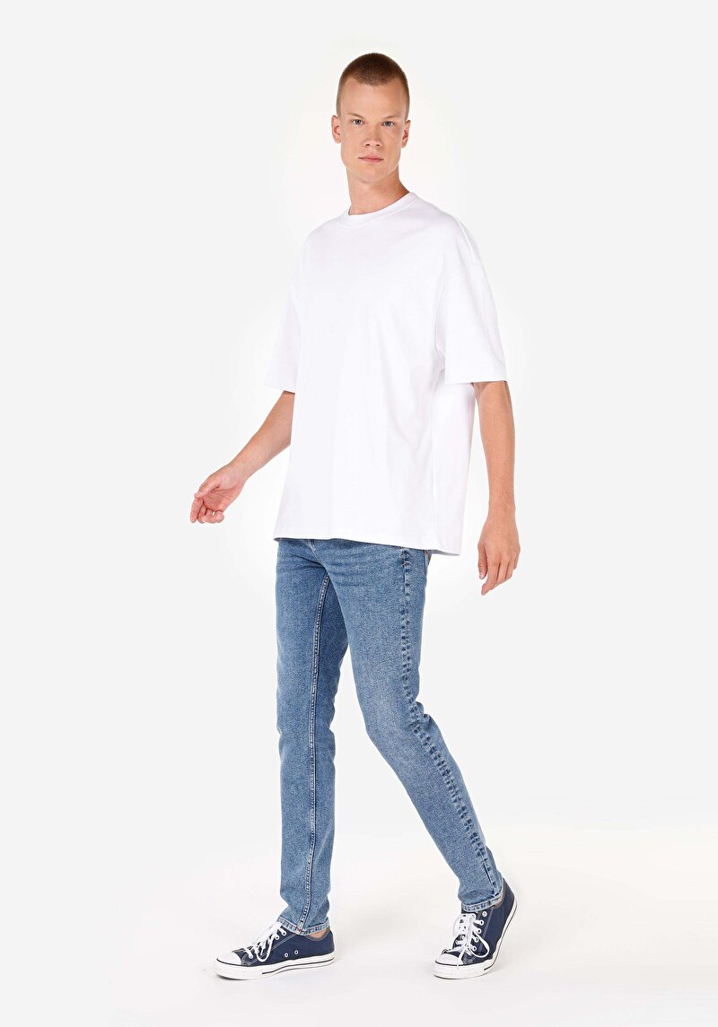 Imagine a Pantaloni De Barbati Albastru Inchis Straight Fit 044 Karl Cl1070590