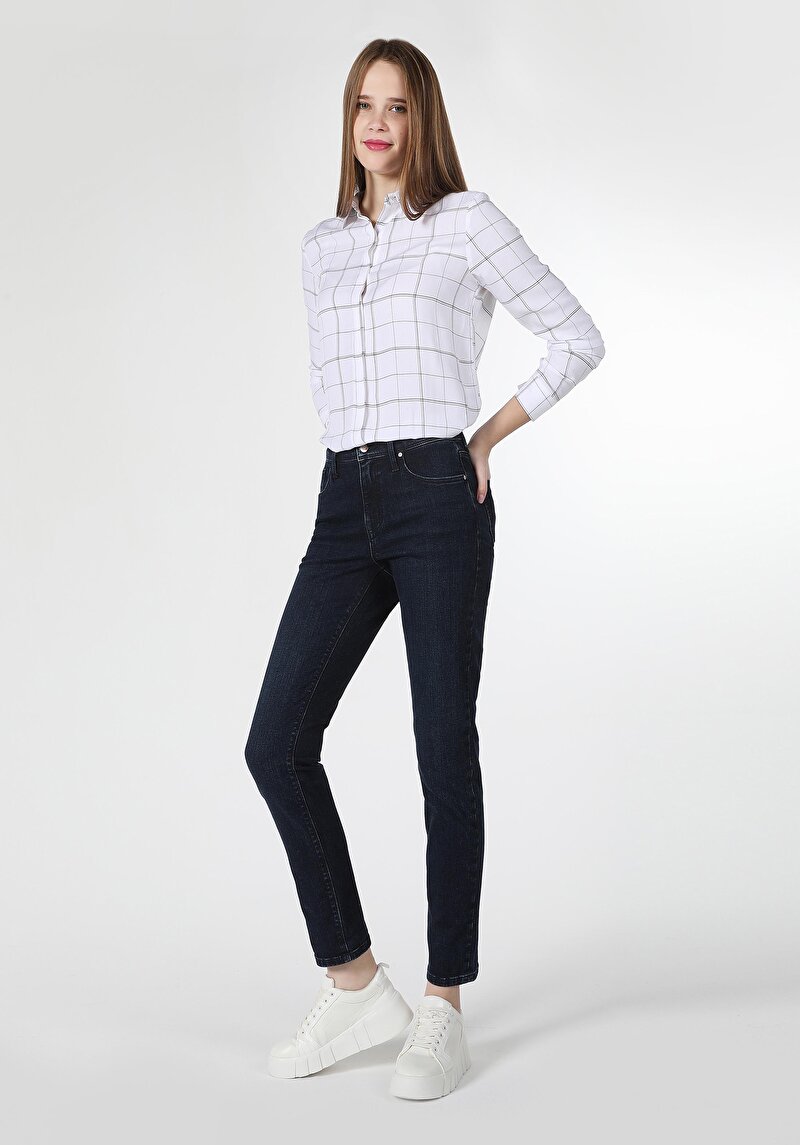 Afișați detalii pentru Pantaloni De Dama Denim Skinny Fit 760 Diana Cl1060390