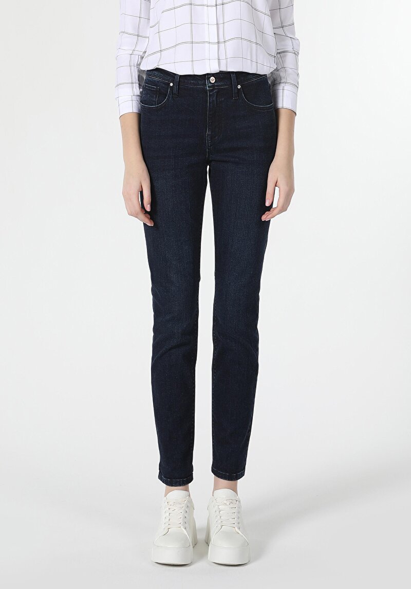 Afișați detalii pentru Pantaloni De Dama Denim Skinny Fit 760 Diana Cl1060390