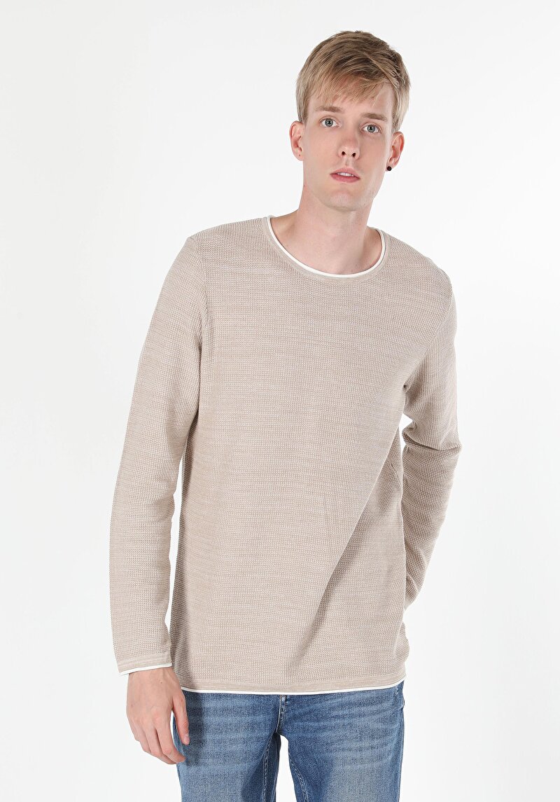 Imagine a Pulover De Barbati Bej Regular Fit  Cl1056038