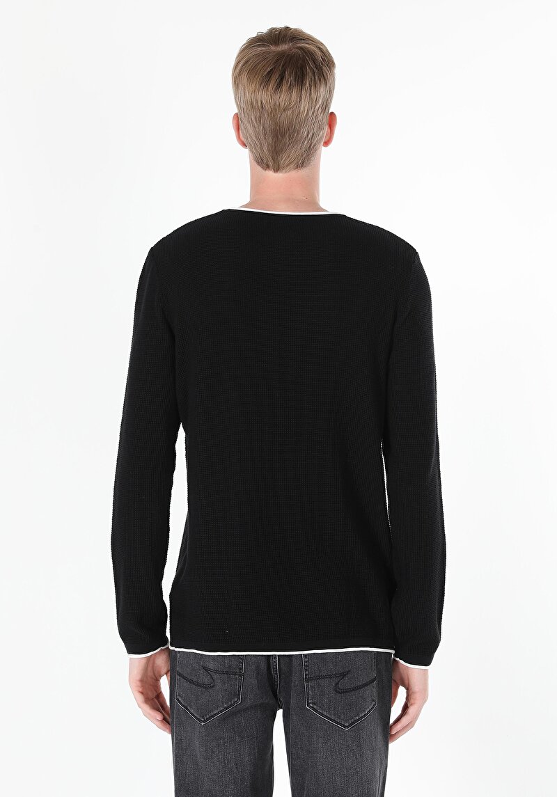 Afișați detalii pentru Pulover De Barbati Negru Regular Fit  Cl1056038