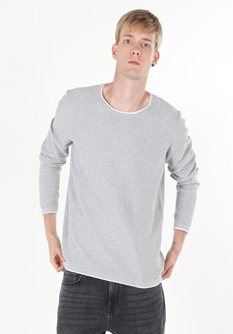 Imagine a Pulover De Barbati Gri Regular Fit  Cl1056038