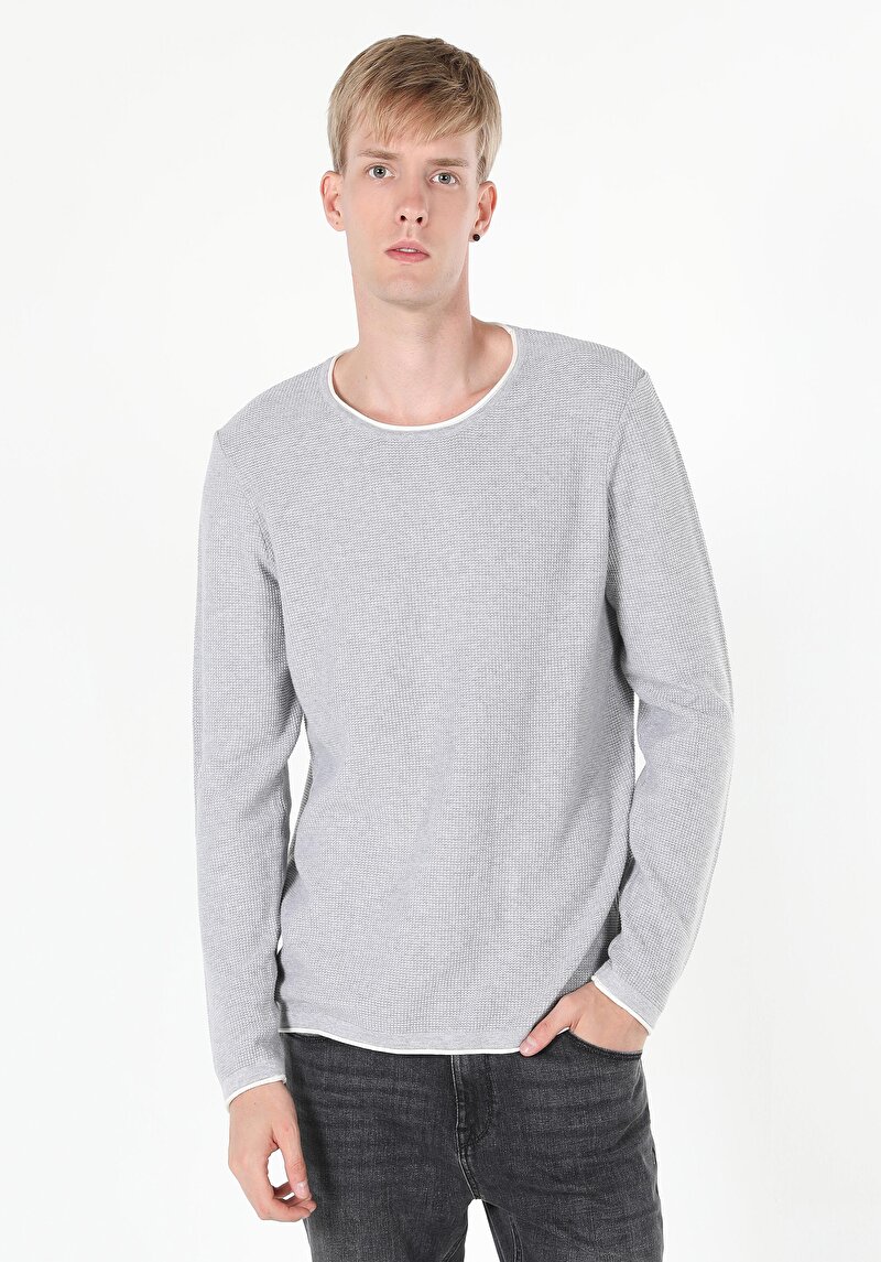 Afișați detalii pentru Pulover De Barbati Gri Regular Fit  Cl1056038