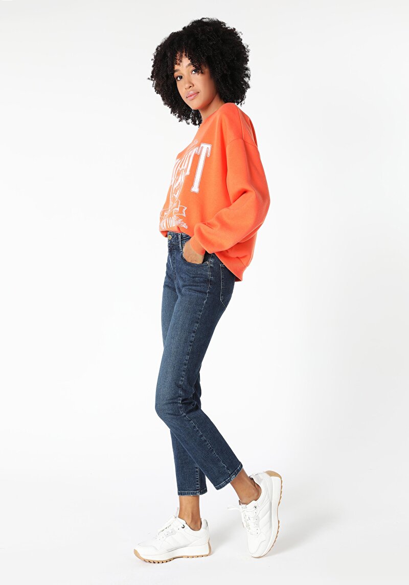 Imagine a Pantaloni De Dama Denim Slim Fit 703 Carla Cl1060396