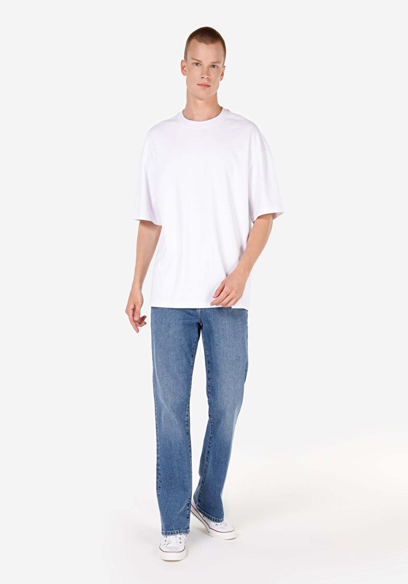 Imagine a Bootcut Mid Waist Bootcut Blugi Din Denim Pentru Bărbați