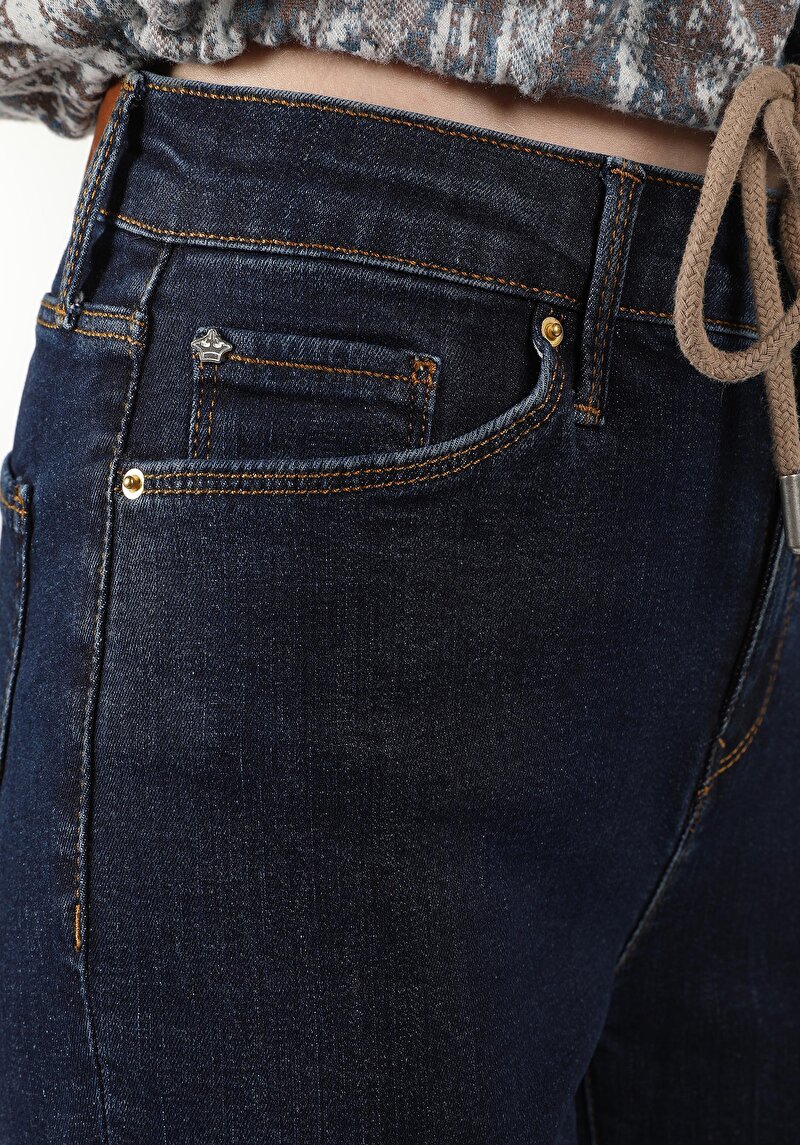 Afișați detalii pentru Pantaloni De Dama Denim Slim Fit 703 Carla Cl1056040