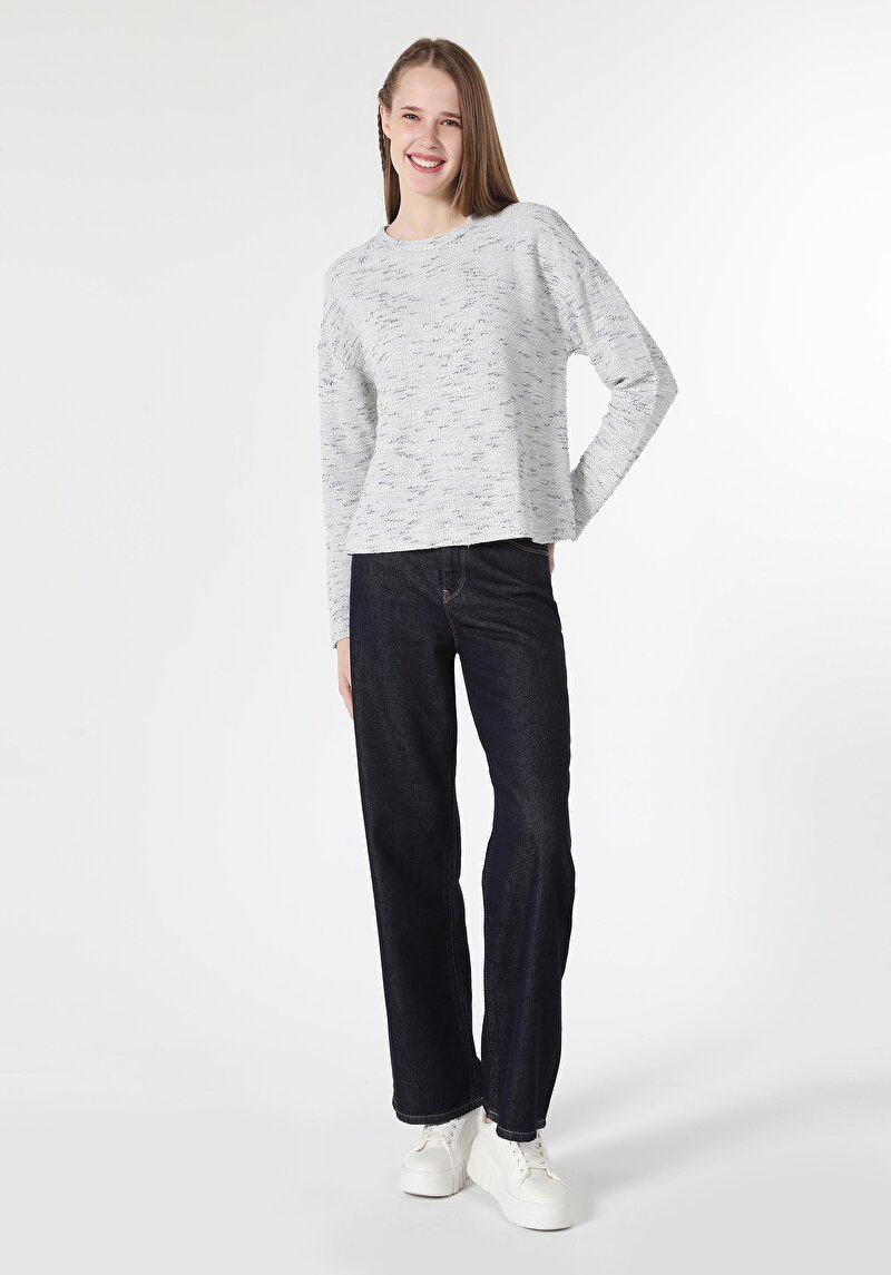 Imagine a Tricou Cu Maneca Lunga De Dama Alb   Cl1061900