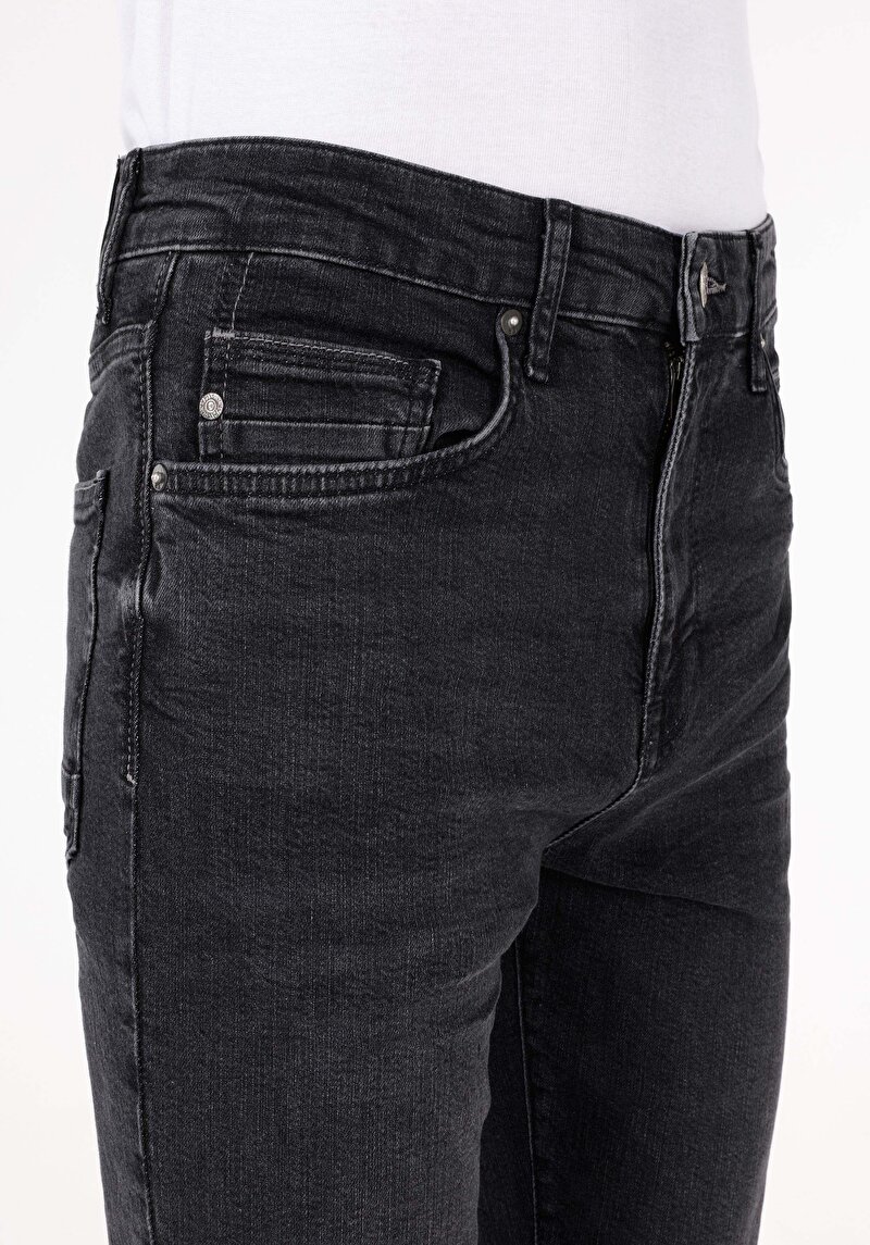 Afișați detalii pentru Pantaloni De Barbati Negru Skinny Fit  Cl1070610