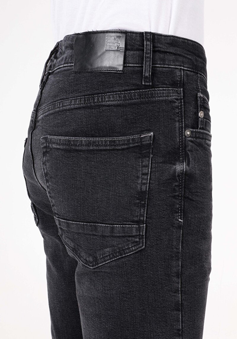 Afișați detalii pentru Pantaloni De Barbati Negru Skinny Fit  Cl1070610