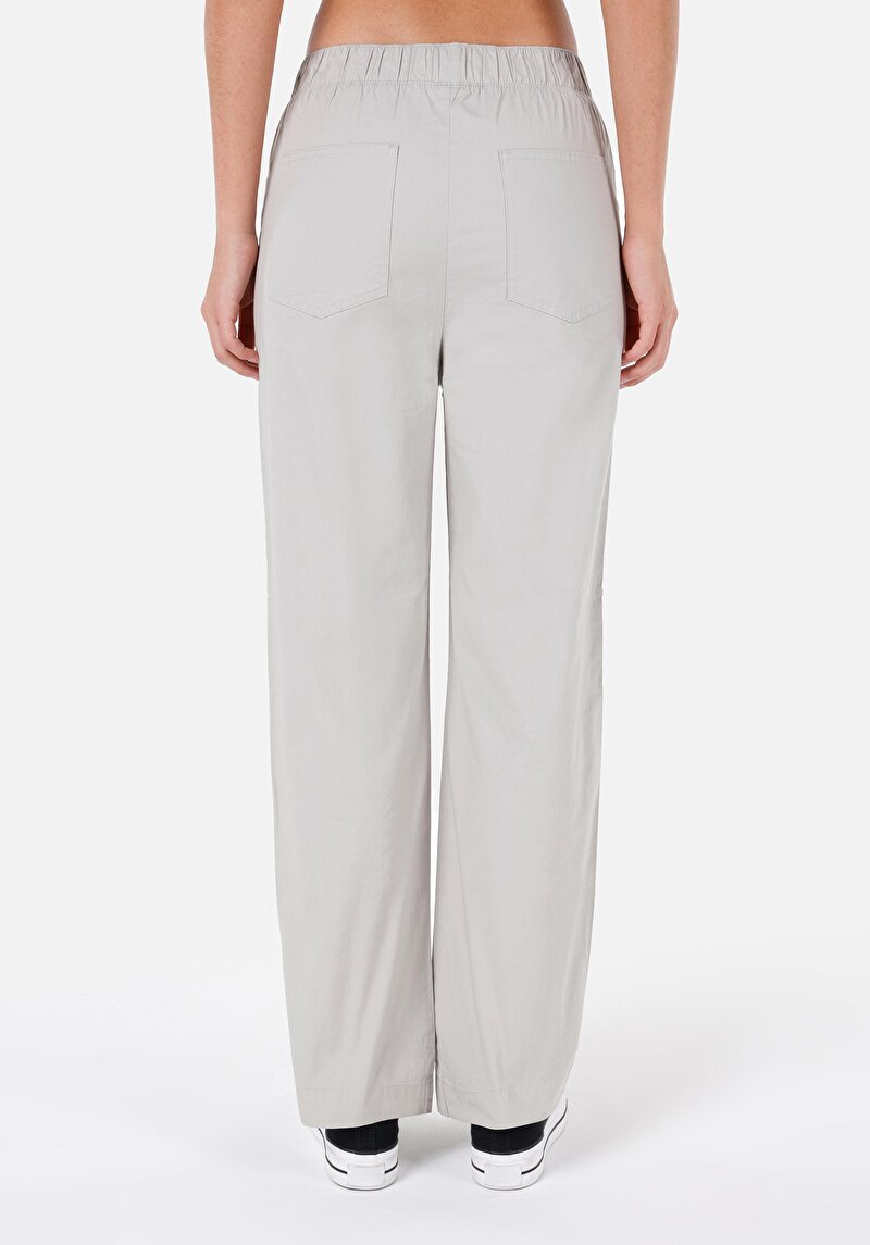 Imagine a Regular Fit Rising Waist Wide Leg Pantaloni De Piatră Pentru Femei