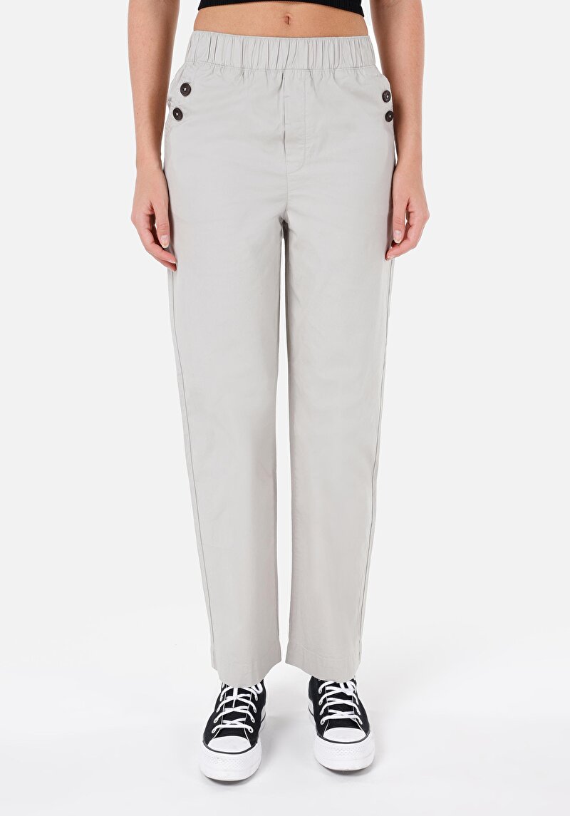 Afișați detalii pentru Regular Fit Rising Waist Wide Leg Pantaloni De Piatră Pentru Femei