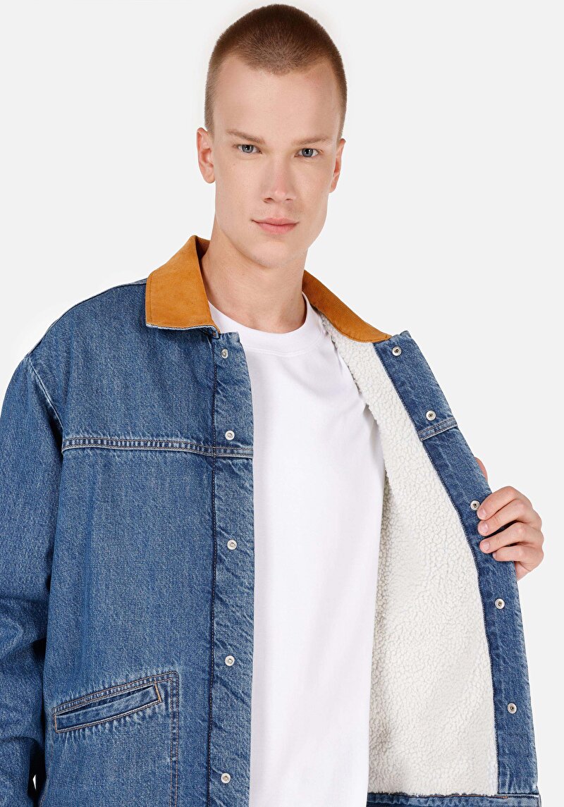 Afișați detalii pentru Jachetă Albastră Pentru Bărbați Regular Fit