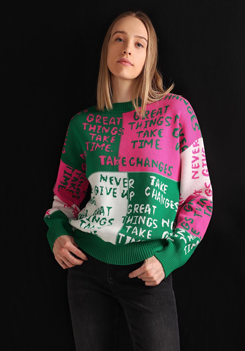 Imagine a Pulover De Dama Multicolor   Cl1061960