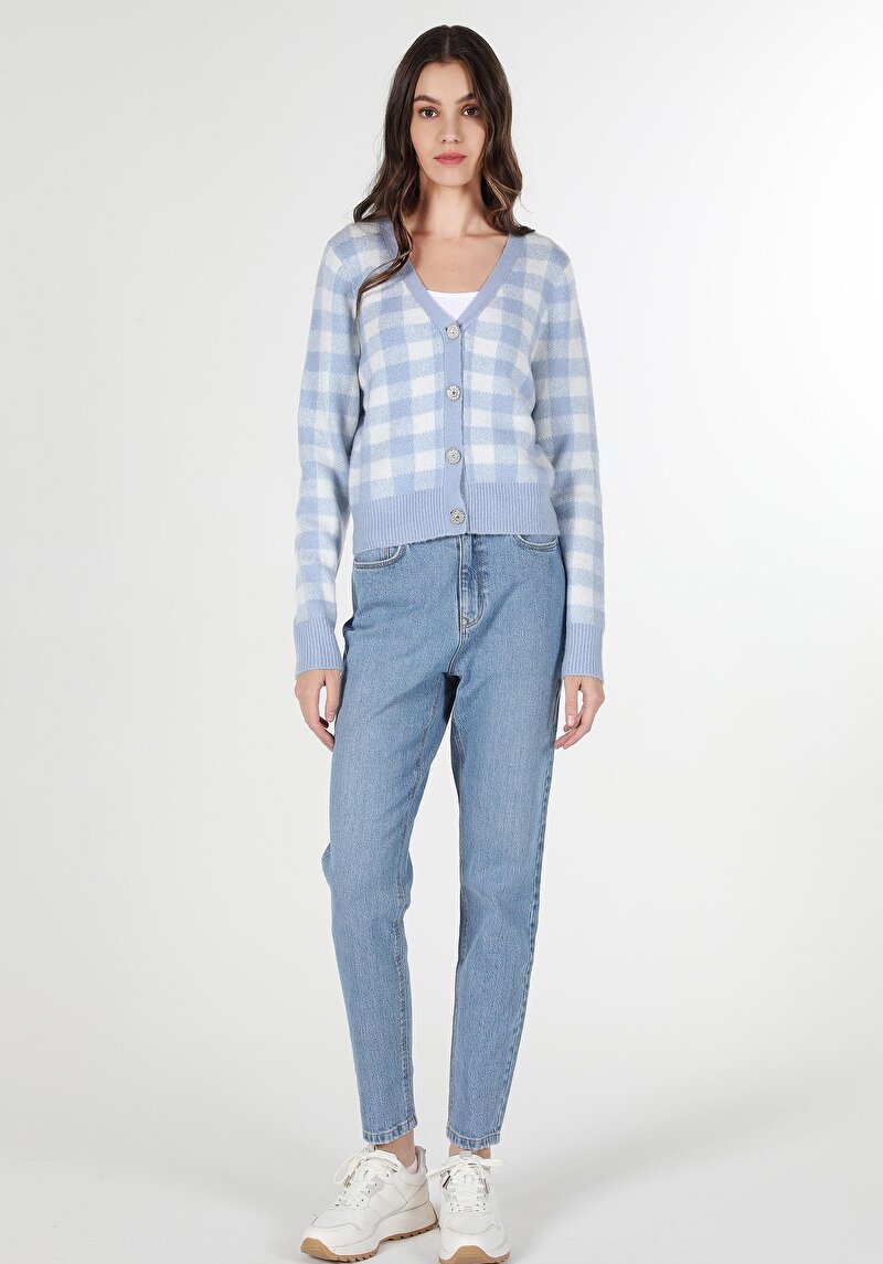 Imagine a Cardigan De Dama Albastru Cl1061964