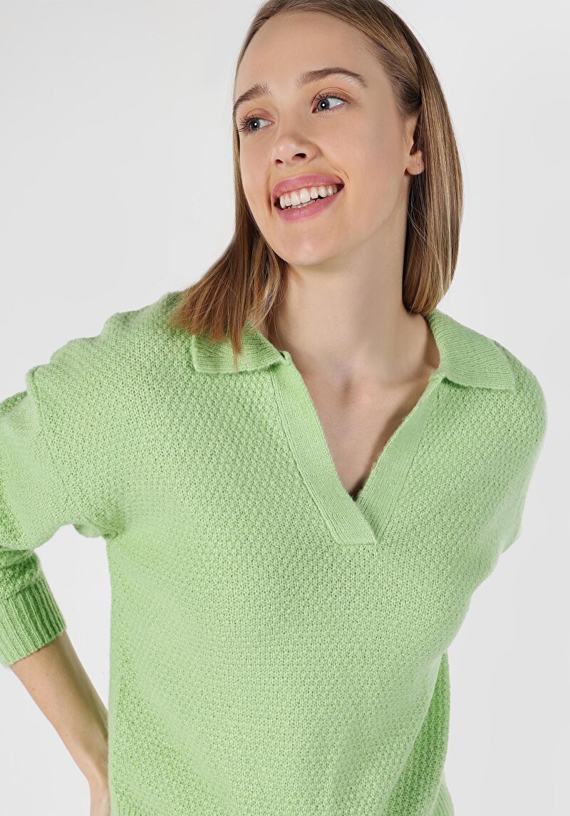 Imagine a Pulover De Dama Verde Cl1061973