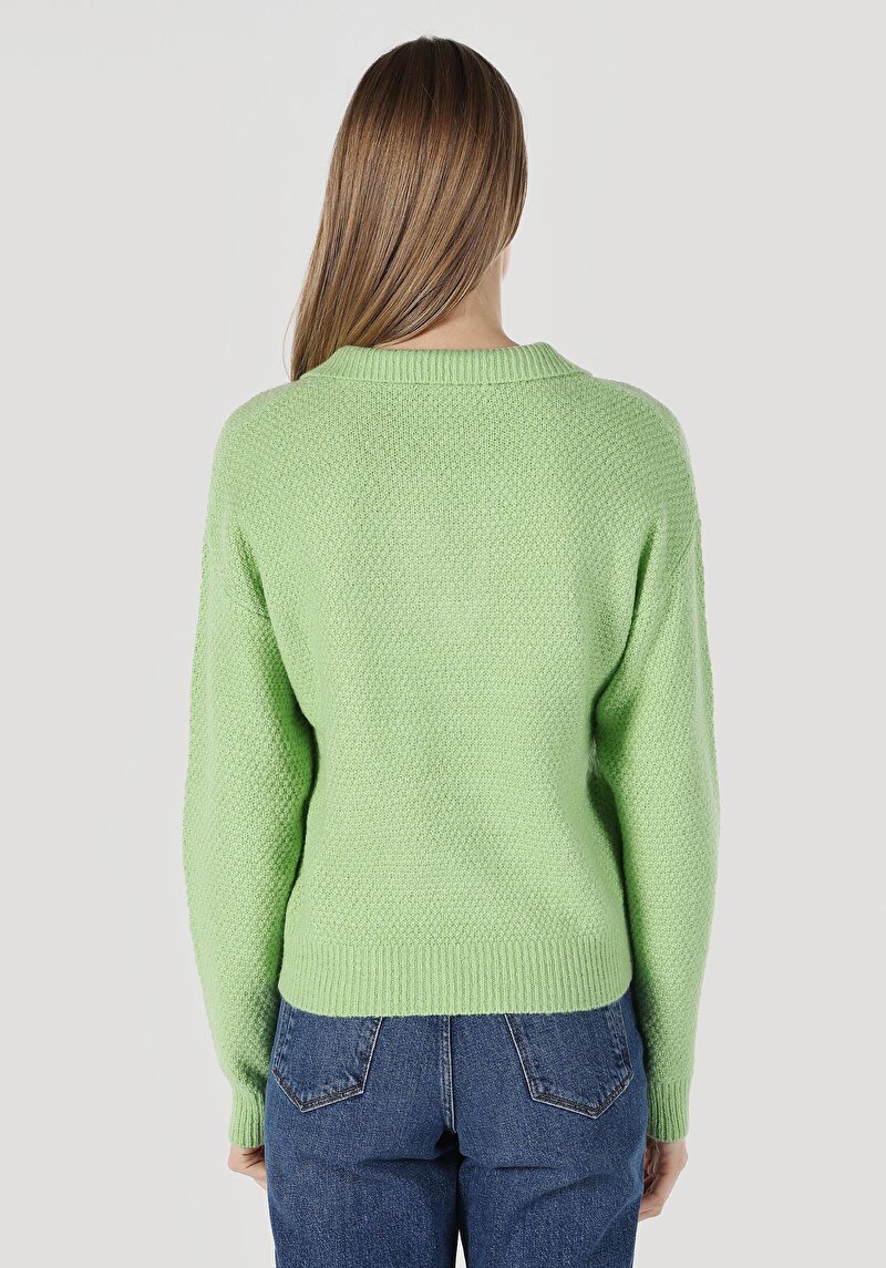 Imagine a Pulover De Dama Verde Cl1061973