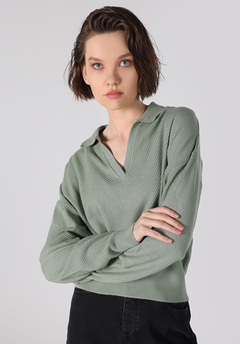 Afișați detalii pentru Pulover De Dama Verde   Cl1061973