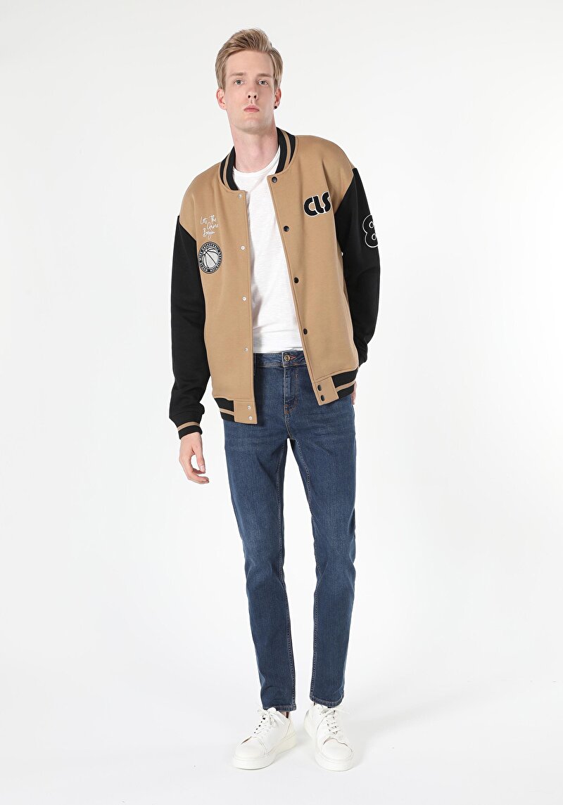 Imagine a Pantaloni De Barbati Albastru Inchis Straight Fit 044 Karl Cl1060475