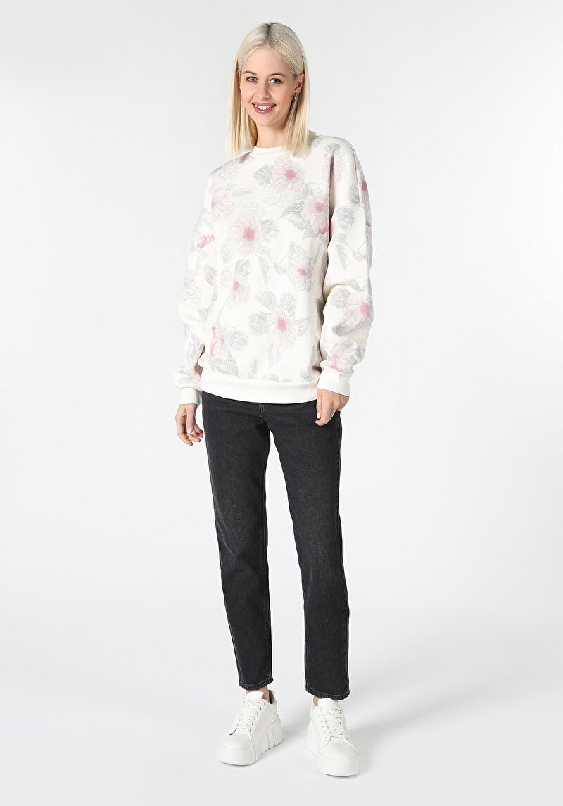 Imagine a Hanorac / Bluza De Dama Ecru   Cl1062019
