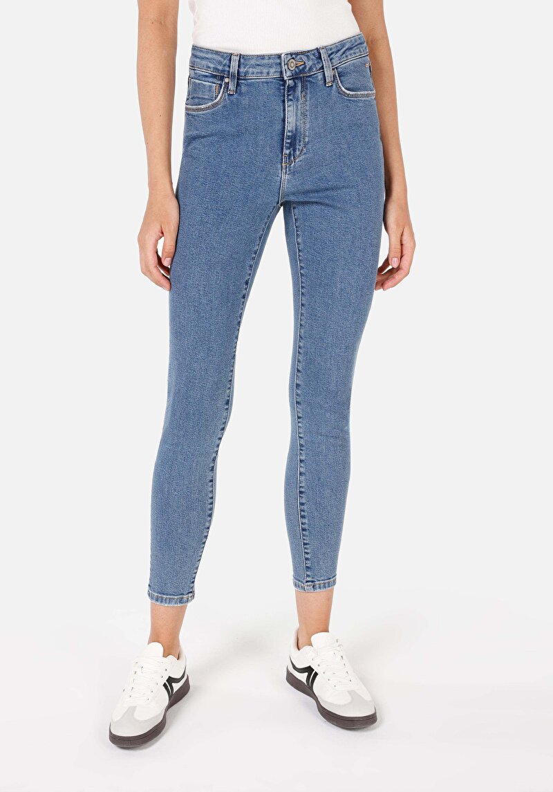 Imagine a Pantaloni De Dama Albastru Skinny Fit 759 Lara Cl1070660