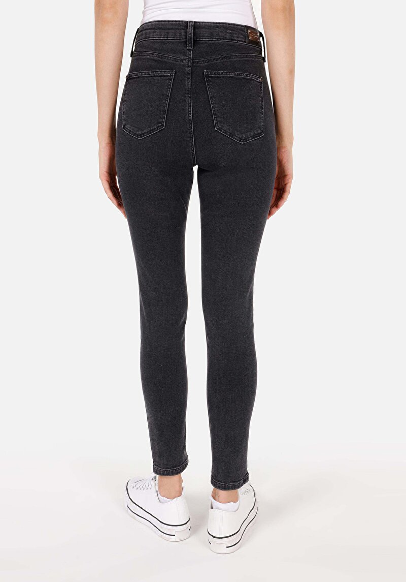 Afișați detalii pentru Blugi Skinny Fit Indigo Închis Pentru Femei