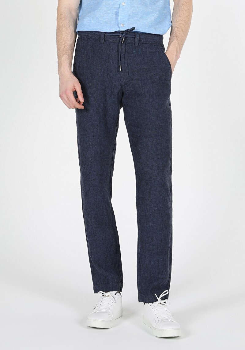 Imagine a Pantaloni De Barbati Albastru Marin Regular Fit Cl1059281