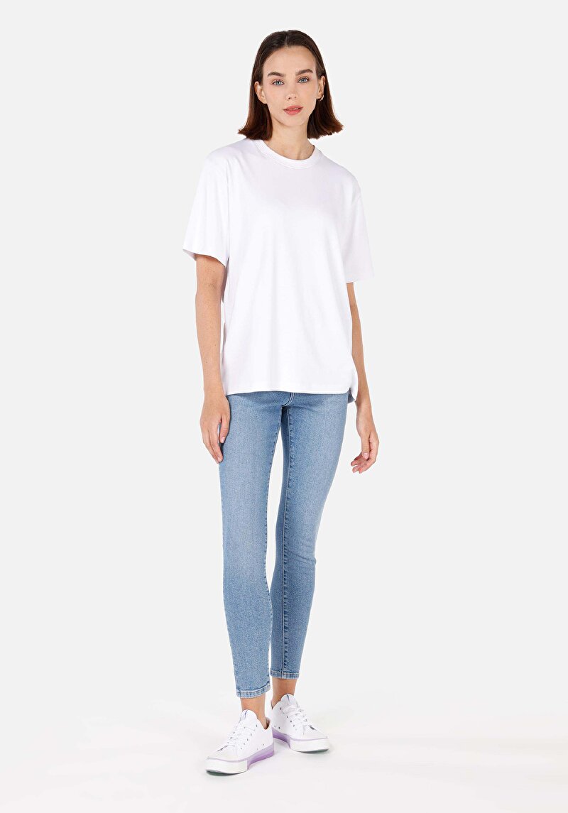 Imagine a Pantaloni De Dama Albastru Skinny Fit 760 Diana Cl1070663