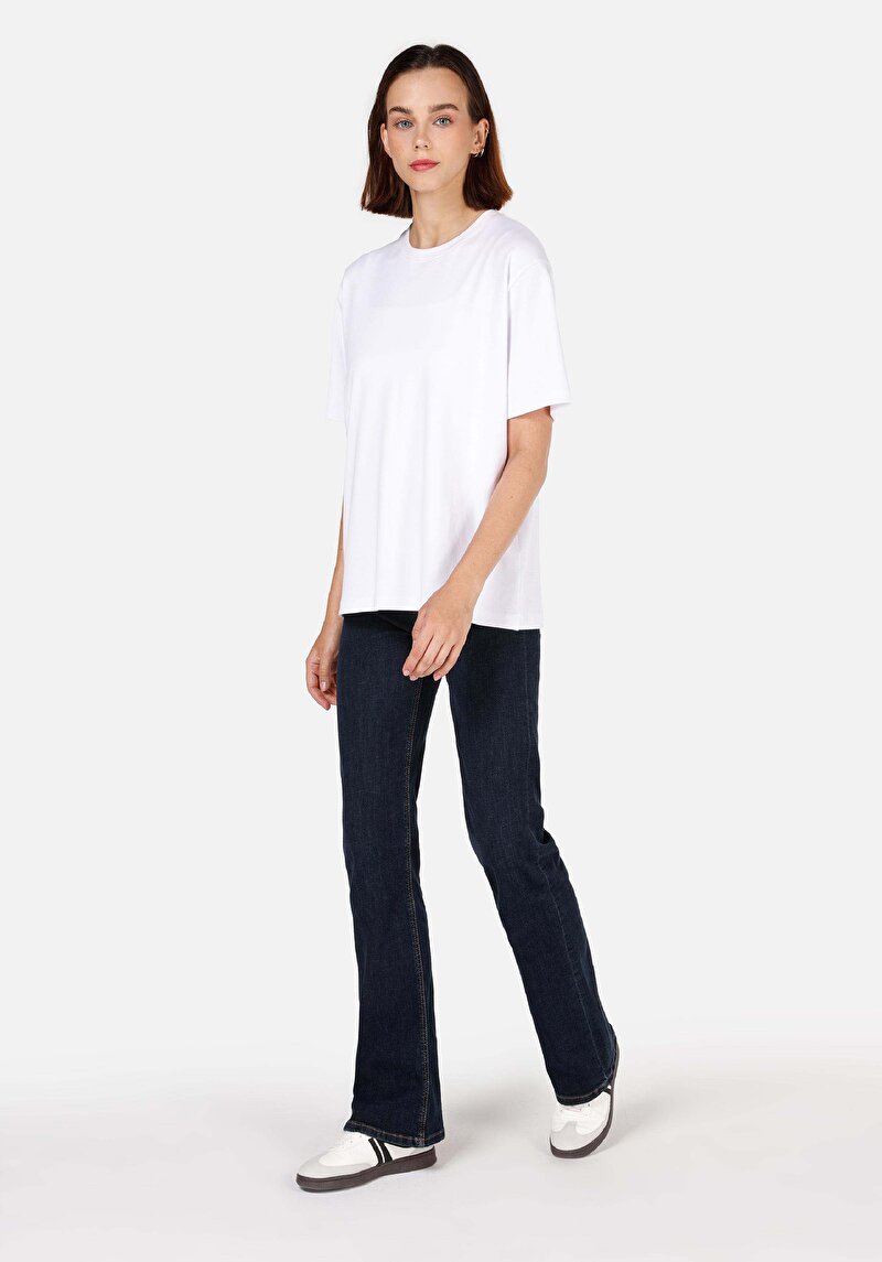 Imagine a Blugi İndigo Pentru Femei Regular Fit