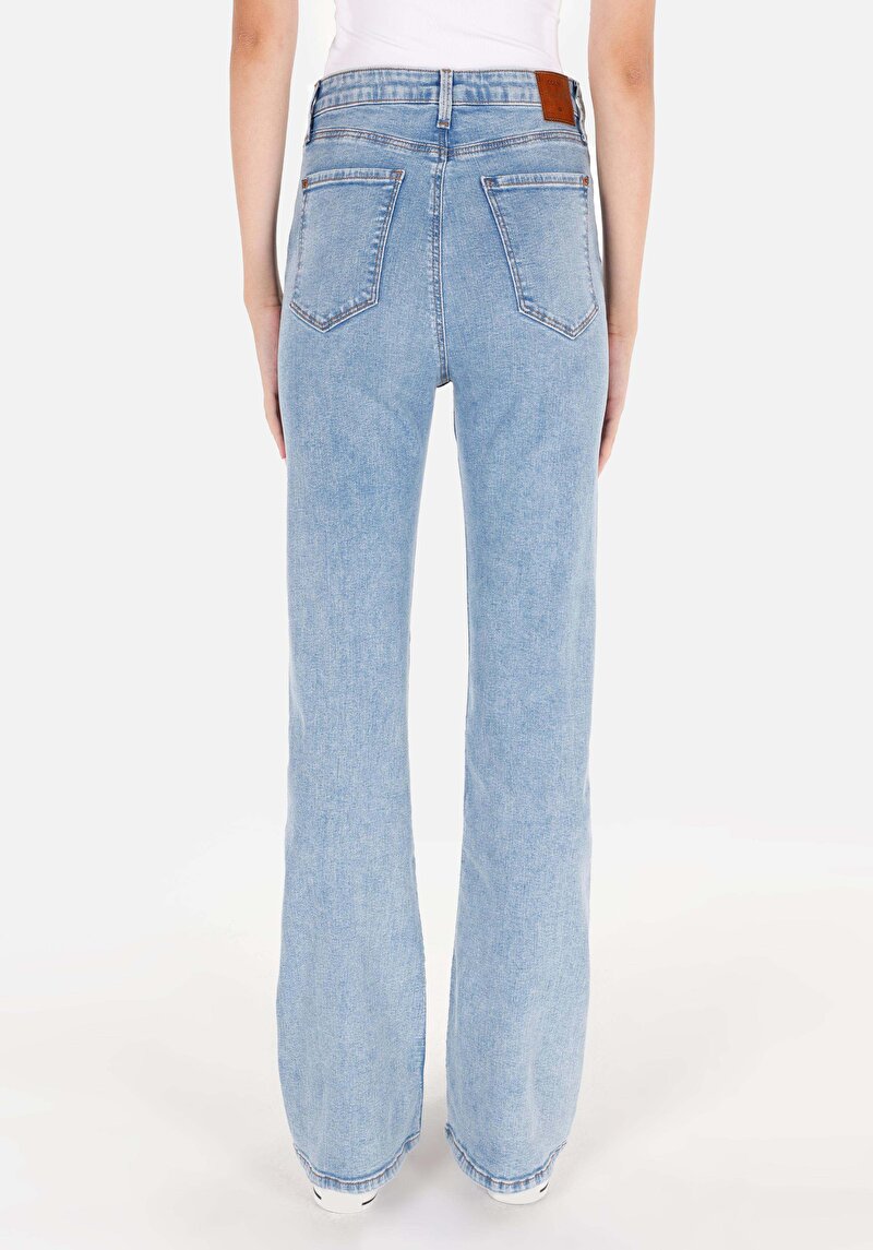 Afișați detalii pentru Pantaloni De Dama Albastru Regular Fit 791 Monica Cl1070667