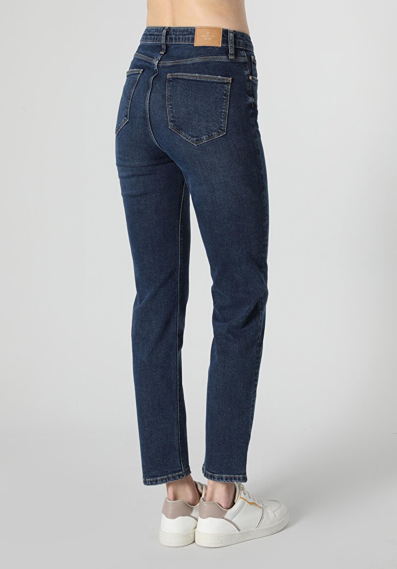 Afișați detalii pentru Pantaloni De Dama Albastru Slim Fit 703 Carla Cl1062157