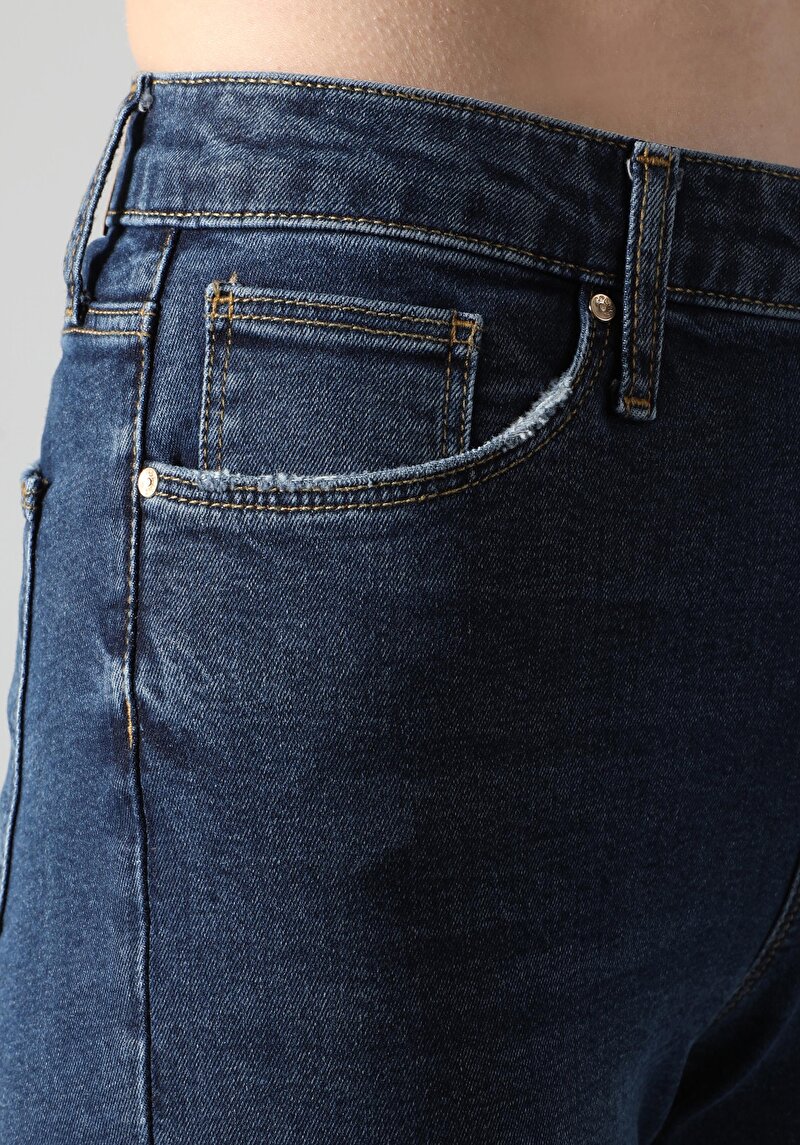 Afișați detalii pentru Pantaloni De Dama Albastru Slim Fit 703 Carla Cl1062157