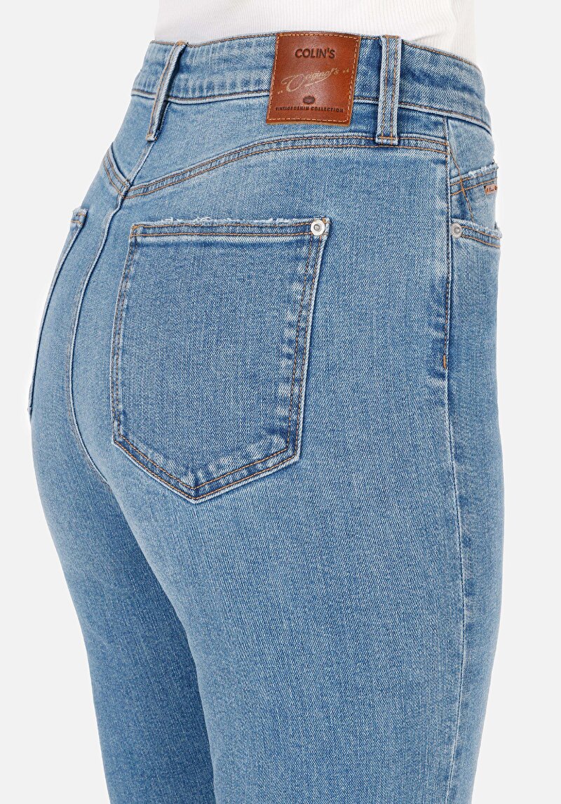 Afișați detalii pentru Pantaloni De Dama Denim Regular Fit 792 Mila Cl1070668