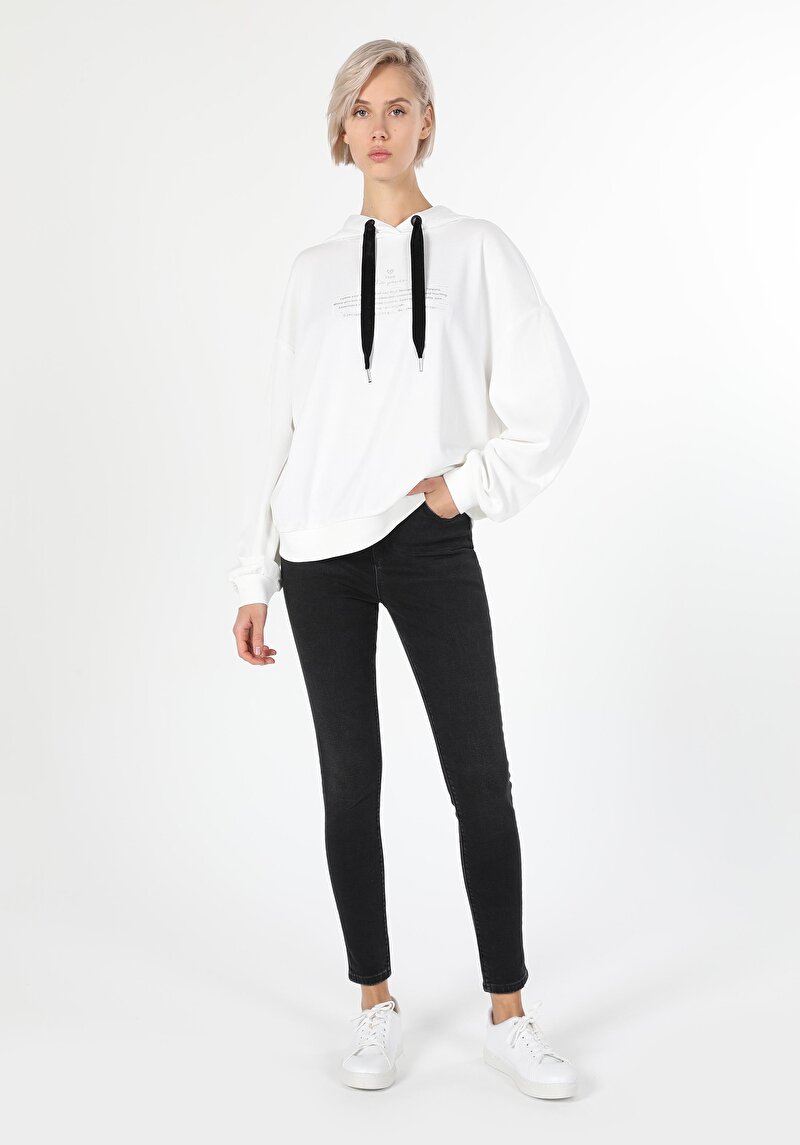 Imagine a Hanorac / Bluza De Dama Alb   Cl1060568