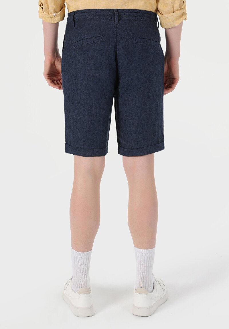 Imagine a Short / Pantaloni Scurti De Barbati Albastru Marin Regular Fit Cl1063618