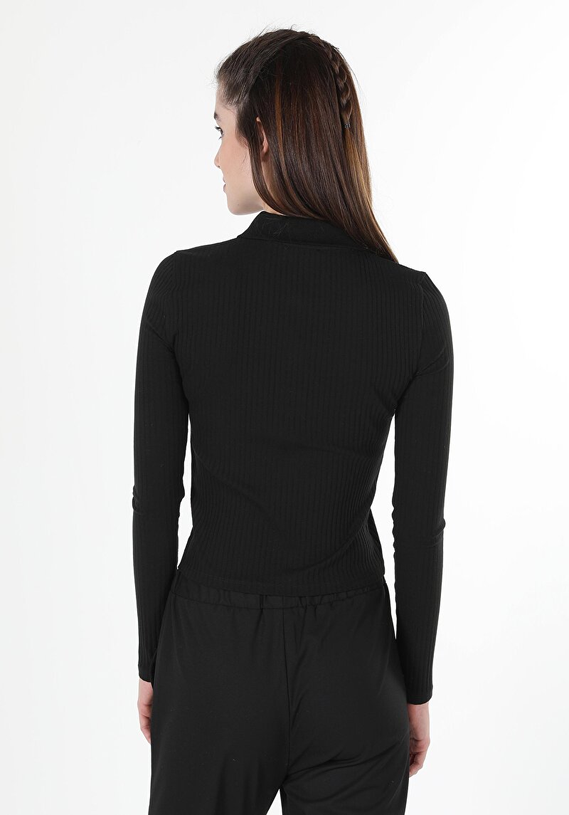 Afișați detalii pentru Tricou Cu Maneca Lunga De Dama Negru   Cl1060592