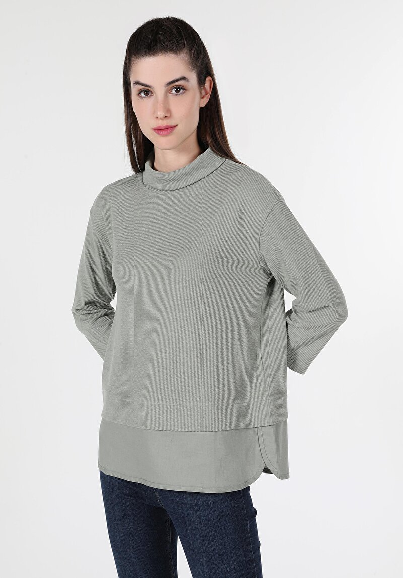 Imagine a Tricou Cu Maneca Lunga De Dama Verde   Cl1060594