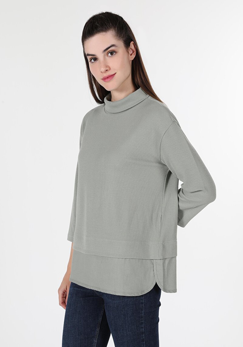 Afișați detalii pentru Tricou Cu Maneca Lunga De Dama Verde   Cl1060594