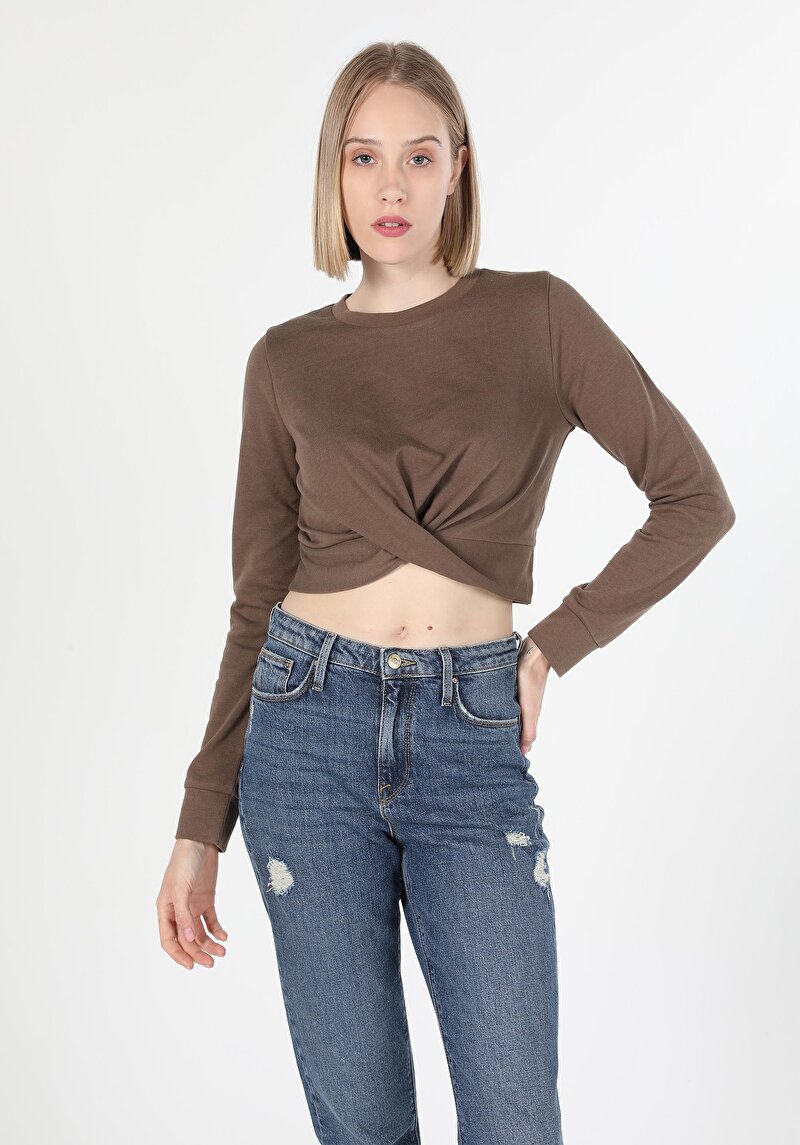 Imagine a Tricou Cu Maneca Lunga De Dama Maro   Cl1060595